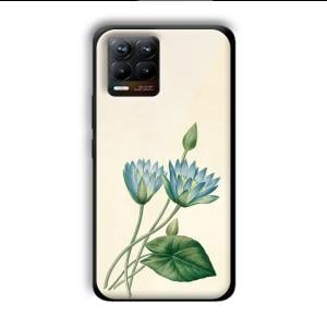 Flowers Customized Printed Glass Back Cover for Realme 8