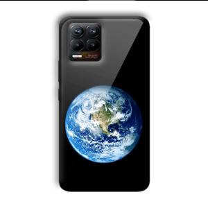Floating Earth Customized Printed Glass Back Cover for Realme 8