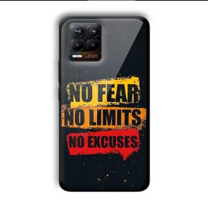 No Fear Customized Printed Glass Back Cover for Realme 8