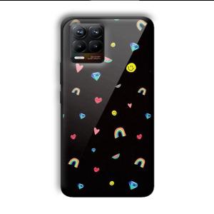 Multi Object Customized Printed Glass Back Cover for Realme 8
