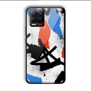 Abstract Graffiti Customized Printed Glass Back Cover for Realme 8