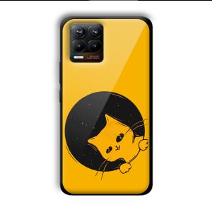 Sneaky Cat Customized Printed Glass Back Cover for Realme 8