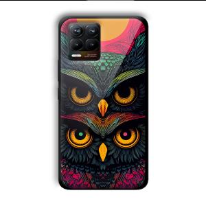 2 Owls Customized Printed Glass Back Cover for Realme 8
