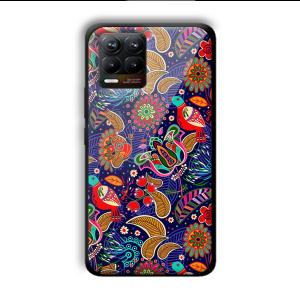 Animal Sketches Customized Printed Glass Back Cover for Realme 8