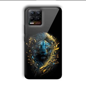 Golden Lion Customized Printed Glass Back Cover for Realme 8