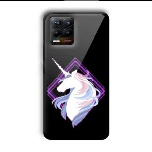 Unicorn Customized Printed Glass Back Cover for Realme 8