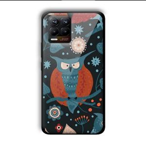 Blue Owl Customized Printed Glass Back Cover for Realme 8