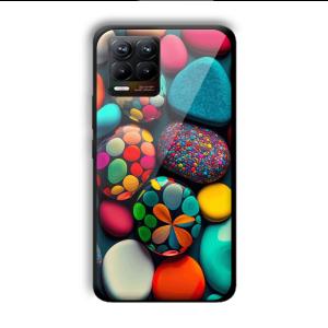 Colored Pebbles Customized Printed Glass Back Cover for Realme 8