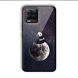 Astronaut Panda Customized Printed Glass Back Cover for Realme 8
