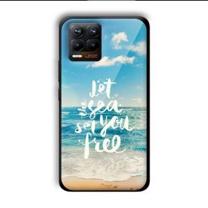 Let the Sea Set you Free Customized Printed Glass Back Cover for Realme 8
