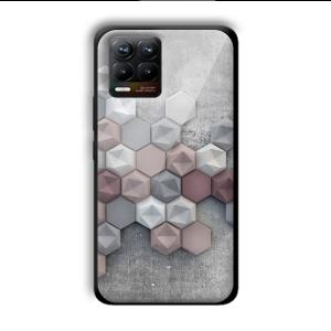 Blocks of Grey Customized Printed Glass Back Cover for Realme 8