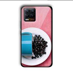 Coffee Beans Customized Printed Glass Back Cover for Realme 8
