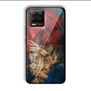 Painted Frame Customized Printed Glass Back Cover for Realme 8