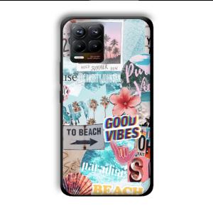 To the Beach Customized Printed Glass Back Cover for Realme 8