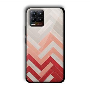 Light Red Customized Printed Glass Back Cover for Realme 8