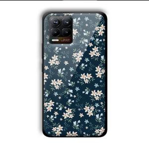 Little Flowers Customized Printed Glass Back Cover for Realme 8