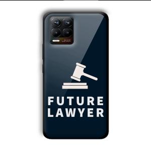 Future Lawyer Customized Printed Glass Back Cover for Realme 8