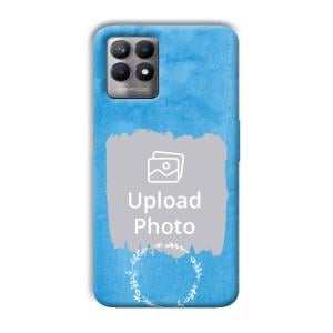 Blue Design Customized Printed Back Cover for Realme 8i