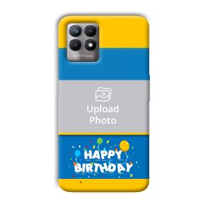 Happy Birthday Customized Printed Back Cover for Realme 8i