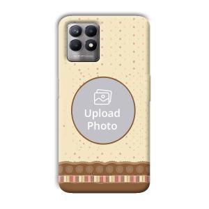 Brown Design Customized Printed Back Cover for Realme 8i
