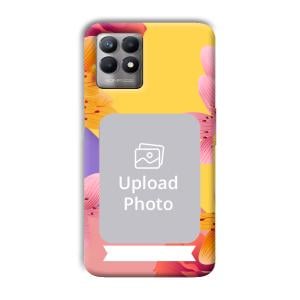 Colorful Flowers Customized Printed Back Cover for Realme 8i