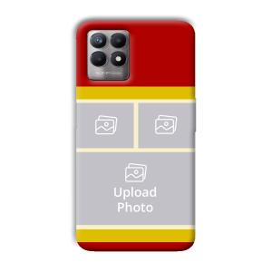 Red Yellow Collage Customized Printed Back Cover for Realme 8i