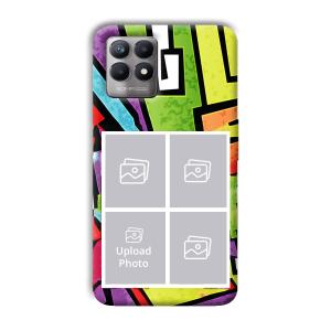 Pop of Colors Customized Printed Back Cover for Realme 8i
