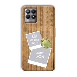 Wooden Photo Collage Customized Printed Back Cover for Realme 8i