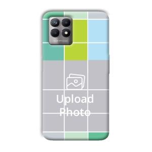 Grid Customized Printed Back Cover for Realme 8i