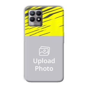 Yellow Lines Customized Printed Back Cover for Realme 8i