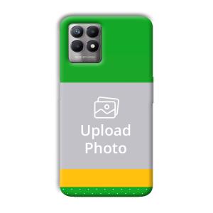 Green Yellow Customized Printed Back Cover for Realme 8i