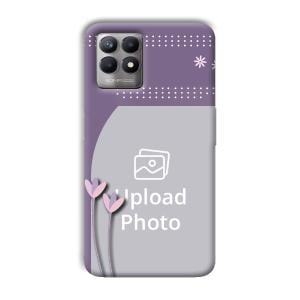 Lilac Pattern Customized Printed Back Cover for Realme 8i