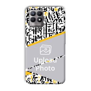 Letters Customized Printed Back Cover for Realme 8i