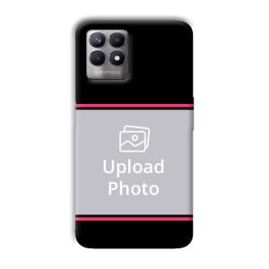 Pink Lines Customized Printed Back Cover for Realme 8i