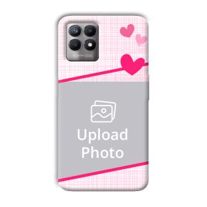 Pink Check Customized Printed Back Cover for Realme 8i