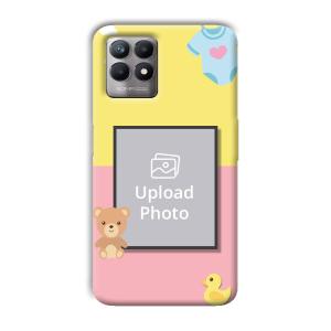 Teddy Bear Baby Design Customized Printed Back Cover for Realme 8i