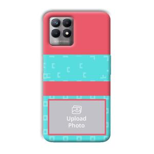 Bluish Pattern Customized Printed Back Cover for Realme 8i
