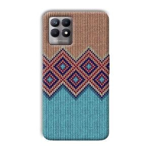 Fabric Design Phone Customized Printed Back Cover for Realme 8i