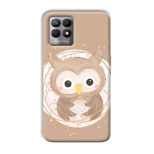 Owlet Phone Customized Printed Back Cover for Realme 8i