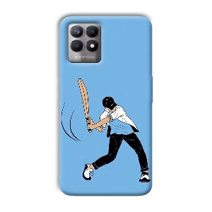 Cricketer Phone Customized Printed Back Cover for Realme 8i