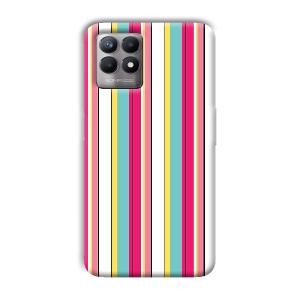 Lines Pattern Phone Customized Printed Back Cover for Realme 8i
