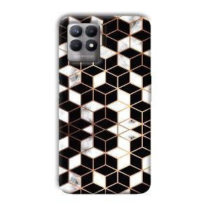Black Cubes Phone Customized Printed Back Cover for Realme 8i