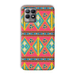 Colorful Rhombus Phone Customized Printed Back Cover for Realme 8i
