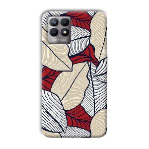 Leafy Pattern Phone Customized Printed Back Cover for Realme 8i