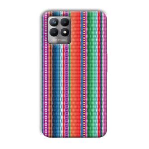 Fabric Pattern Phone Customized Printed Back Cover for Realme 8i
