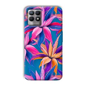 Aqautic Flowers Phone Customized Printed Back Cover for Realme 8i