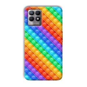 Colorful Circles Phone Customized Printed Back Cover for Realme 8i