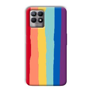 Vertical Paint Phone Customized Printed Back Cover for Realme 8i
