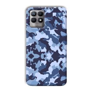Blue Patterns Phone Customized Printed Back Cover for Realme 8i