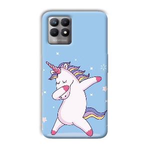 Unicorn Dab Phone Customized Printed Back Cover for Realme 8i